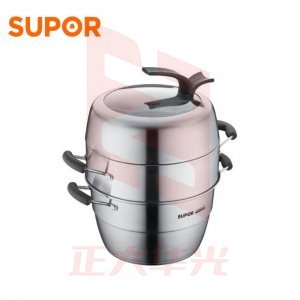 苏泊尔/SUPOR SZ28V2 蒸锅 304不锈钢加厚复合底巧易取可立盖蒸锅 电磁炉通用 28CM     XTGM202307021324417 
