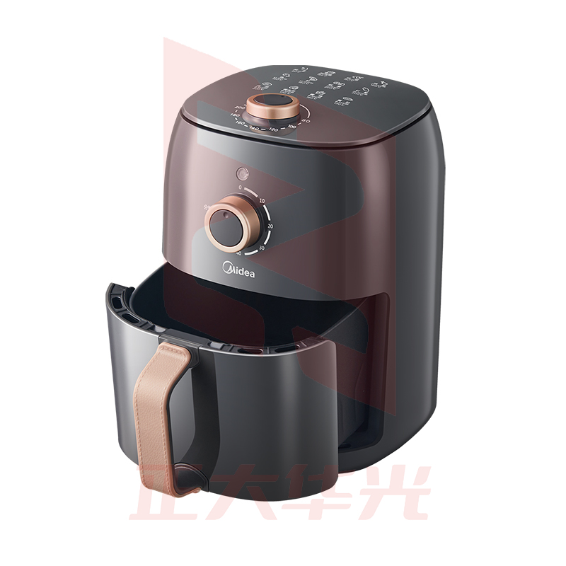美的(Midea) KZE3003TQ空气炸锅3L多功能家用 精准控温双旋钮控制 无油空气炸锅
