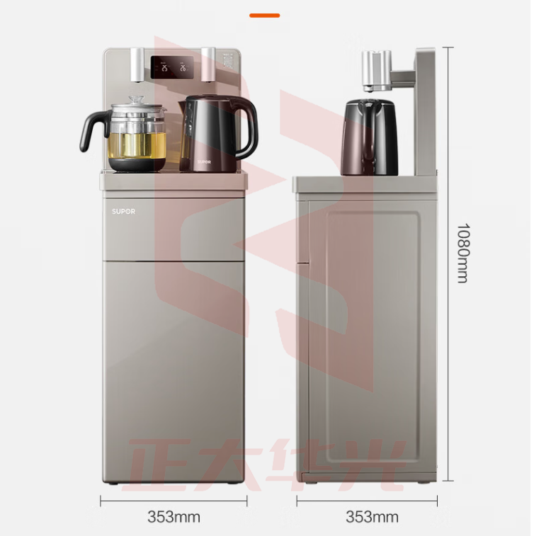 苏泊尔（SUPOR）SW-CBJ09茶吧机 家用饮水机 遥控智能背板下置水桶全自动自主控温立式多功能泡茶机