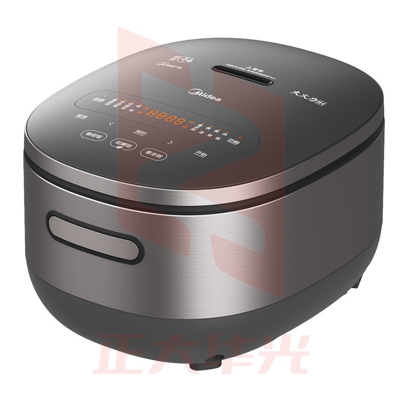 美的（Midea）CFB4080HL电饭煲4升智能电饭煲多功能饭锅IH电磁立体加热精铁内胆 浅灰色