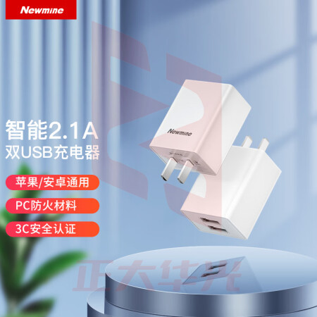 纽曼(Newmine) LC212苹果充电器手机充头多口双USB插头华为OPPO小米vivo平板电脑ipad通用电源适配器 (XTGM202308161324541)