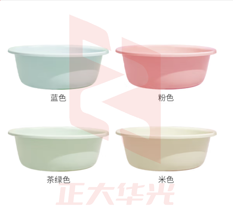 塑料盆 外径37厘米塑料盆洗衣洗漱盆 颜色随机  (XTGM202308141618030)