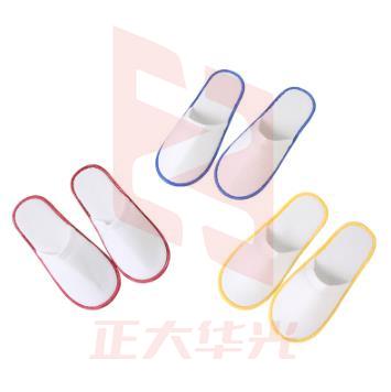 五星级宾馆酒店专用一次性拖鞋 4mm拉毛绒黄色 100双/件