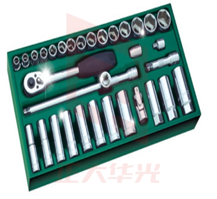 世达(SATA)工具托组套-33件10MM系列套筒 09902