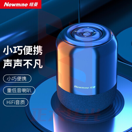 纽曼(Newmine)BT51蓝牙音箱电脑音响家用桌面重低音炮迷你便携式车载小钢炮笔记本小音响微信收款插卡播放器 经典版尊享黑(XTGM2023081613303713)