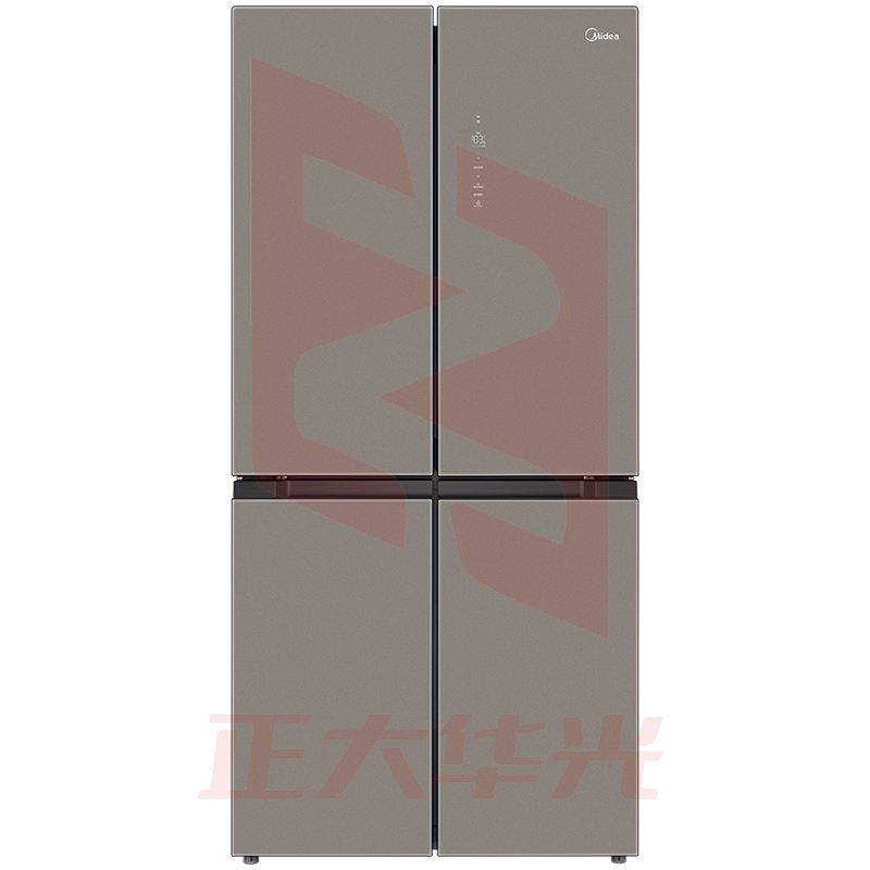 美的（Midea）468升十字对开门冰箱 光循环净味 多维智能变频 玻璃面板 BCD-468WSGPZM