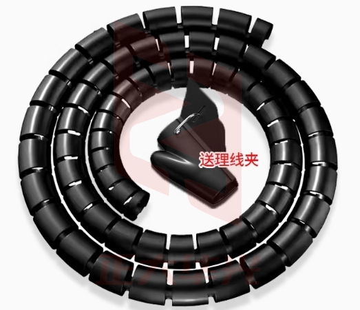 电脑线收纳束线神器理线管集线器电线防猫咬保护套包线管整理固定 黑色5m*16mm ECUO07251550052021