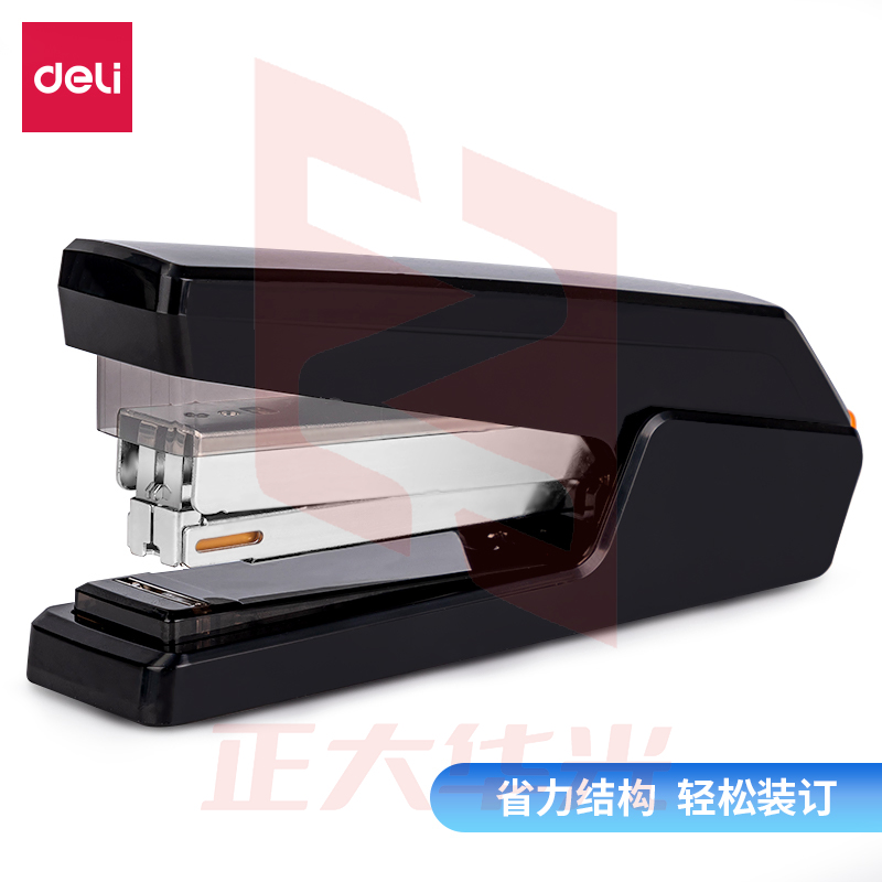 得力0433省力平钉订书机(蓝灰黑，颜色备注)XTGM02191556294523