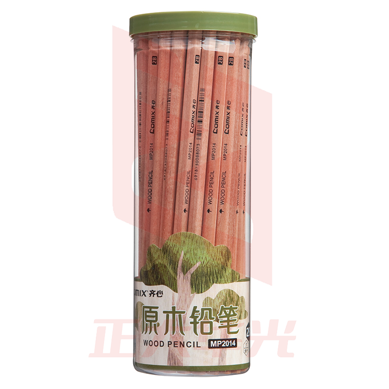 齐心 MP2014 原木铅笔 2B 50支每SET   XTGM02020845509192