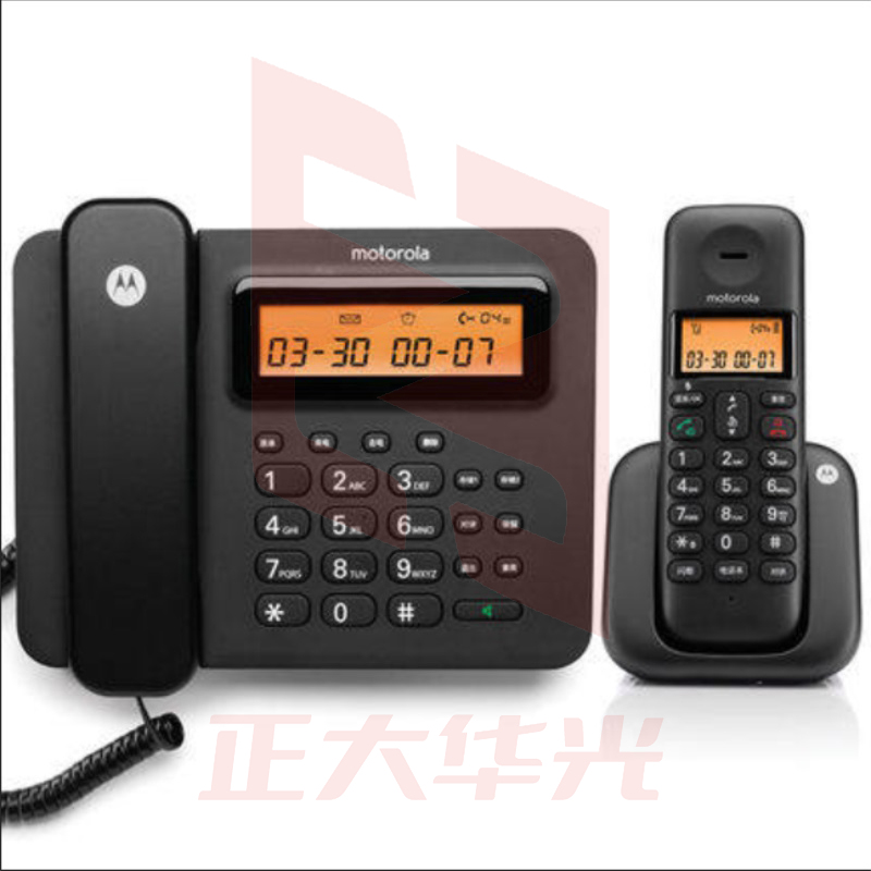 摩托罗拉 MOTOROLA 无绳电话机 C2601C 一拖一子母机 (黑色) UPBE04110956184772