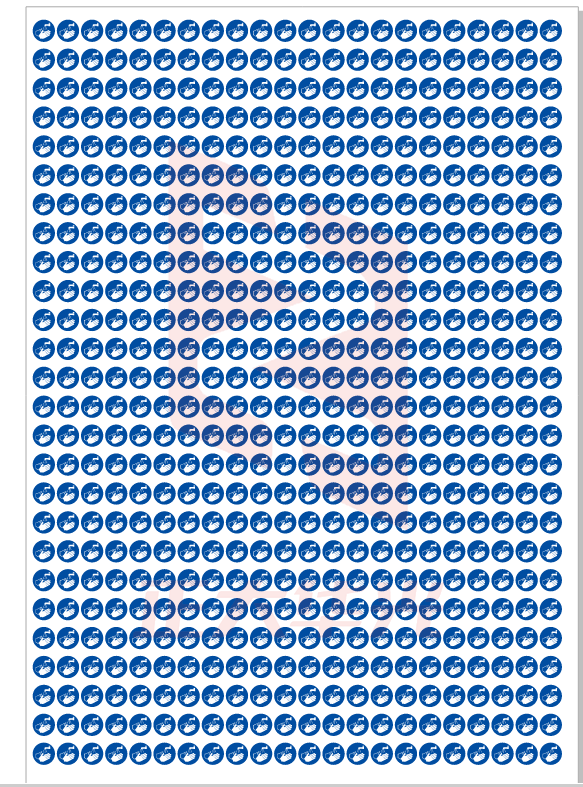 定制圆点不干胶标签纸15mm(蓝色 )