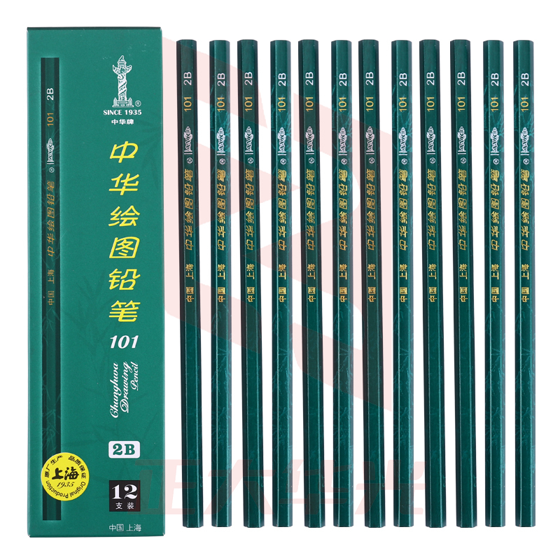 中华 101 2B 绘图铅笔/考试铅笔 12支/盒 XTGM202303020835490