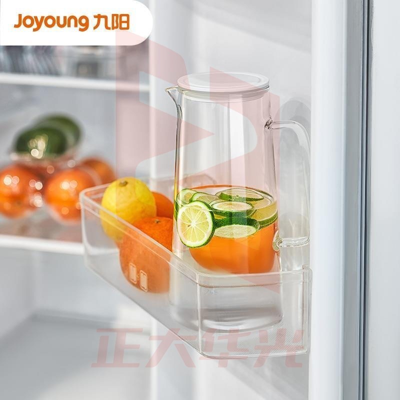 九阳(Joyoung) 冷水壶 凉水壶家用玻璃水壶耐热大容量茶壶扎壶冷凉水杯 B20G-WR150(白)  (XTGM202308111517517)