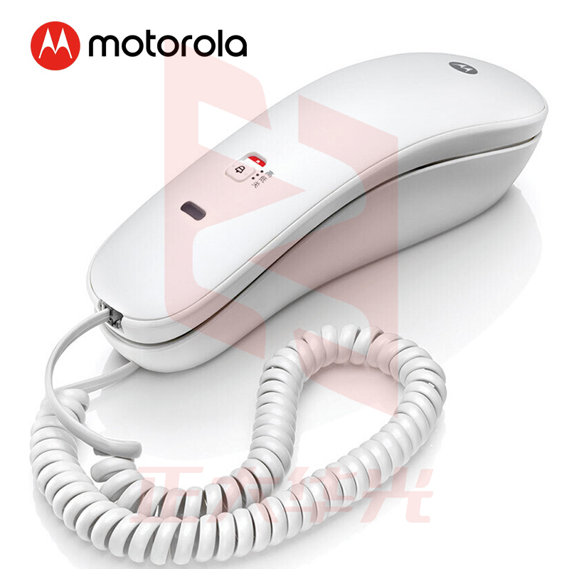 摩托罗拉(Motorola)CT50 电话机桌墙两用可壁挂单向静音通话保留免电池按键电话 固定座机(白色)MUMP04120904233131