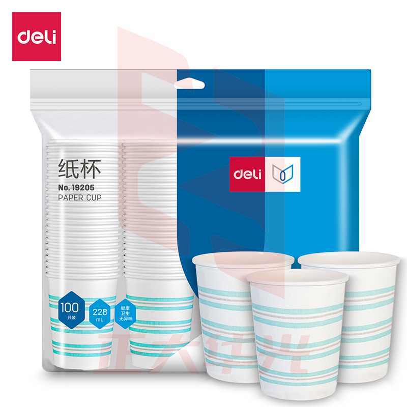 得力19205纸杯(白)(228ml)(100只/包)XTGM0302134419547