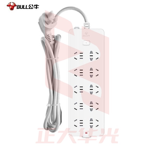 公牛 GN-218插座插排接线板 过载保护 10位5米 JEVI04071439338593