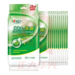 心相印 XCA001消毒独立装湿巾 10片独立包装 170mm*180mm 按包销售 XTGM202303231333501