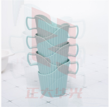 塑料杯托 一次性纸杯杯托 办公加厚杯托防烫杯托 北欧蓝加厚 6个/包 XTGM202303270806490