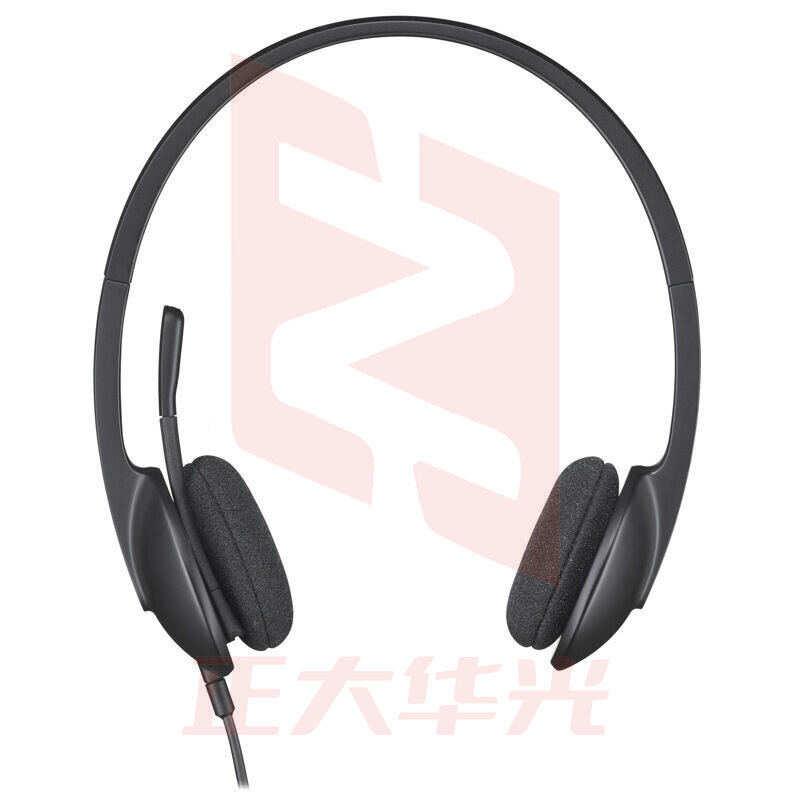 罗技(Logitech) H340 USB接口耳麦 头戴式耳机 带麦克风话筒 电脑办公教育培训学习 H340  (XTGM2023072113184213)