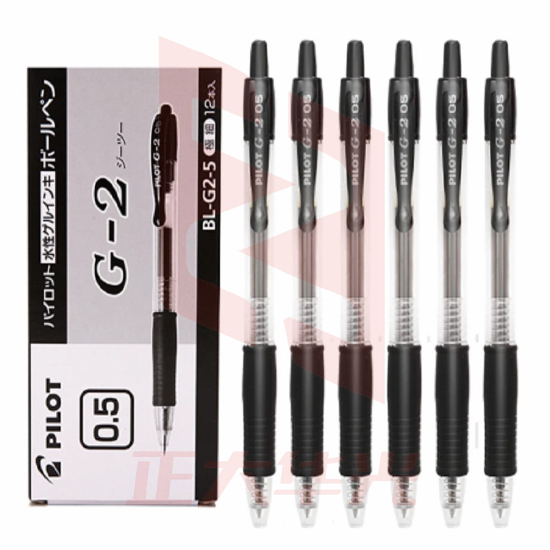 百乐  BL-G2-5-B列 0.5MM 黑色签字笔中性笔 12支/盒    XTGM202303301228564