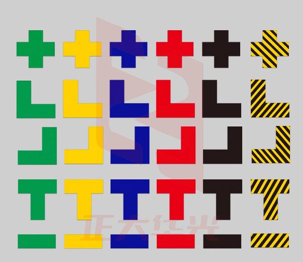 四角定位贴(地面) 蓝色 50个/包 8×3cm KKWR09231447071995