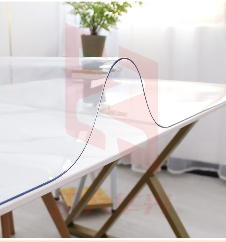 钟爱一生 桌垫PVC软玻璃桌布防水防油餐桌垫 无味长方形茶几垫水晶板塑料台布可定制【2.0足厚】磨砂70*140cm XTGM202303141220210