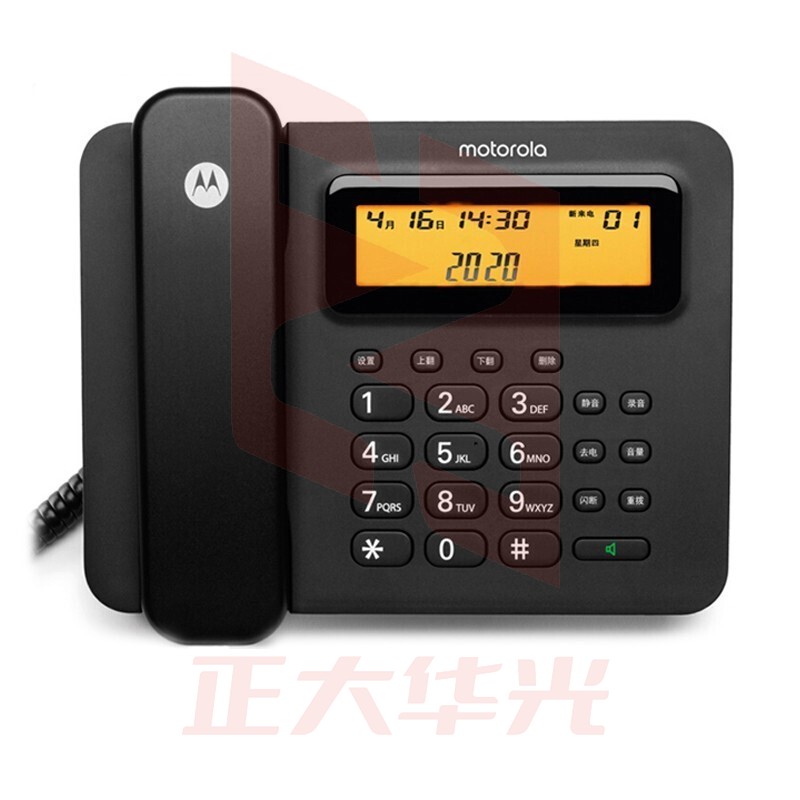 摩托罗拉 MOTOROLA 录音电话机 CT800RC (黑色) 联机存储 IGHF04121002426375