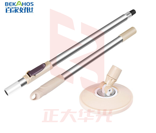 百家好世 拖把杆旋转加粗拖把盘尘推杆圆拖把头配件杆盘套装不含拖把头 XTGM04121540451054