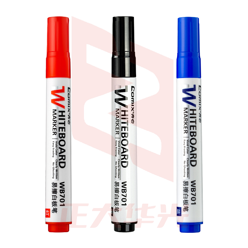 齐心 WB701 易擦白板笔 (白蓝黑三色，颜色备注)XTGM05151535536721