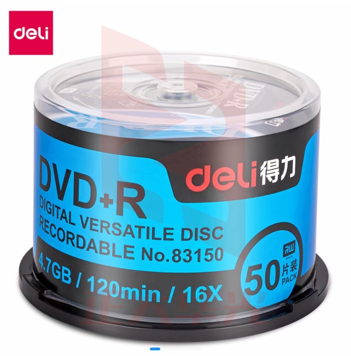 得力83150光盘DVD+R(银)(50片/筒)  XTGM202301291338350