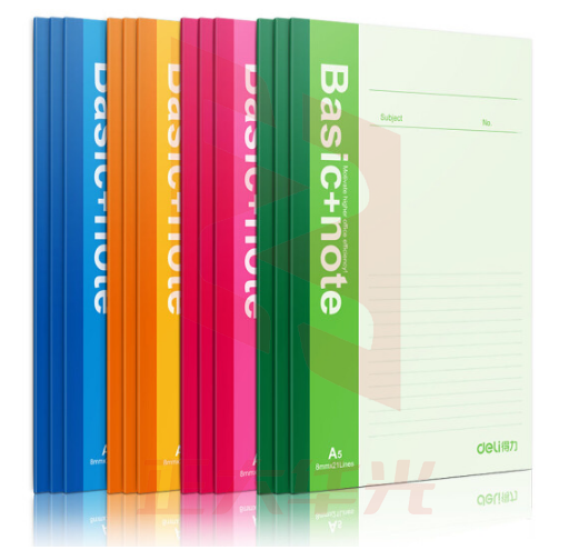 得力 7651 线装订本 A5 混色 40页(整包拍12) XTGM202304100756560