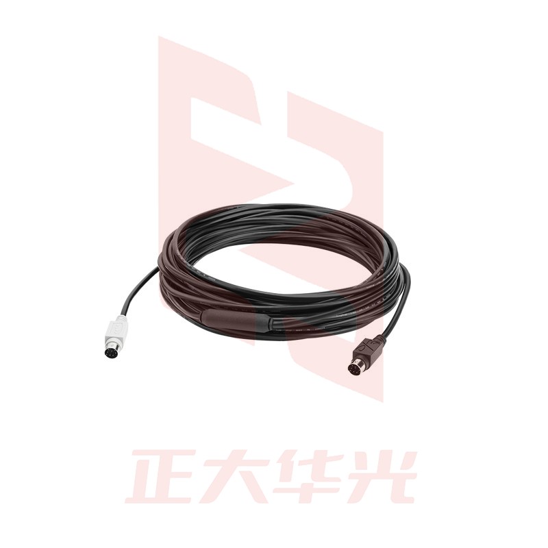 罗技(Logitech)CC3500e-DIN口延长线/连接扬声器麦克风与集线器以及摄像头与集线器-线长10米 IKVB02281445588147